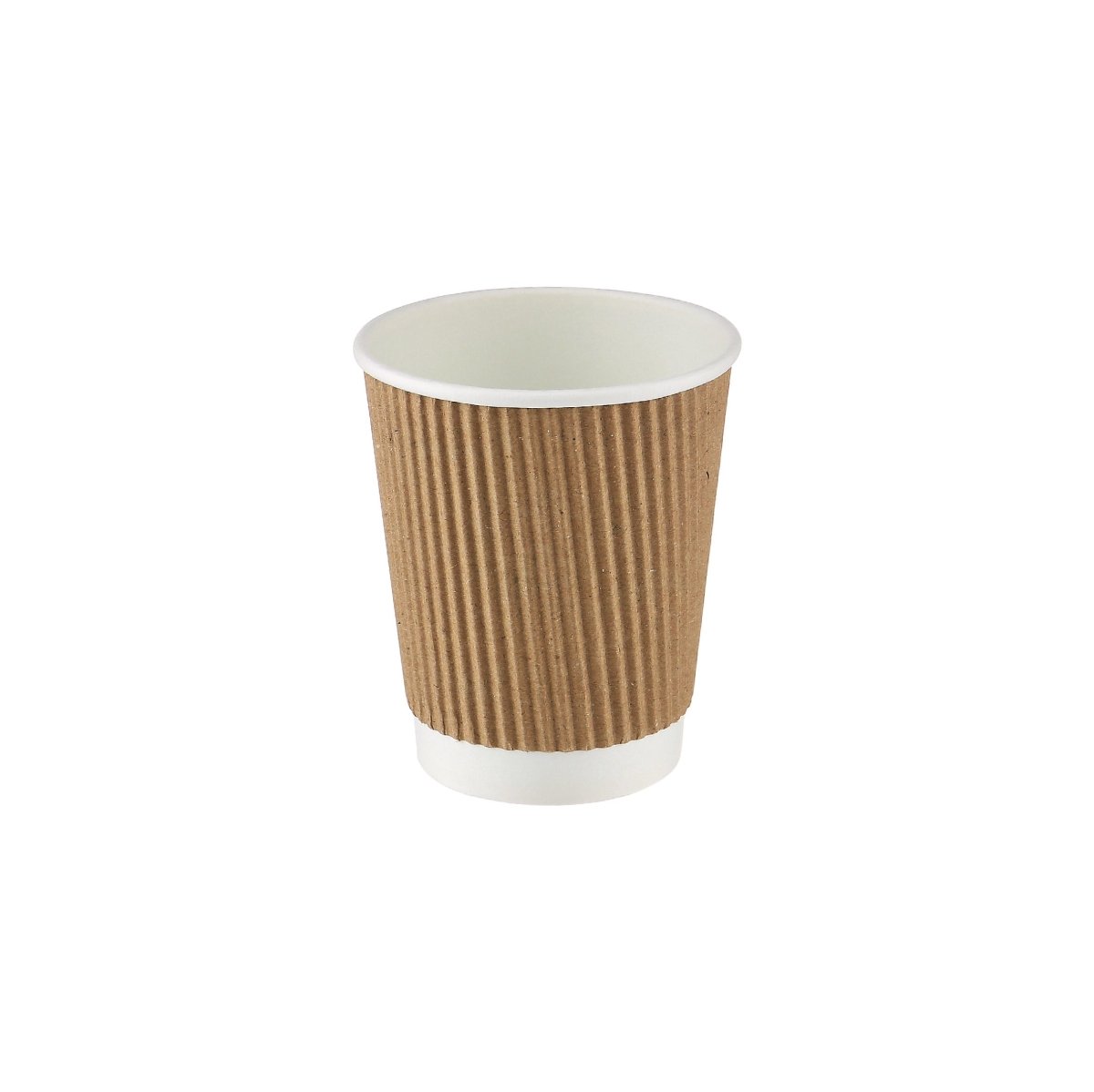 500 Pieces 8 Oz Kraft Ripple Paper Cups
