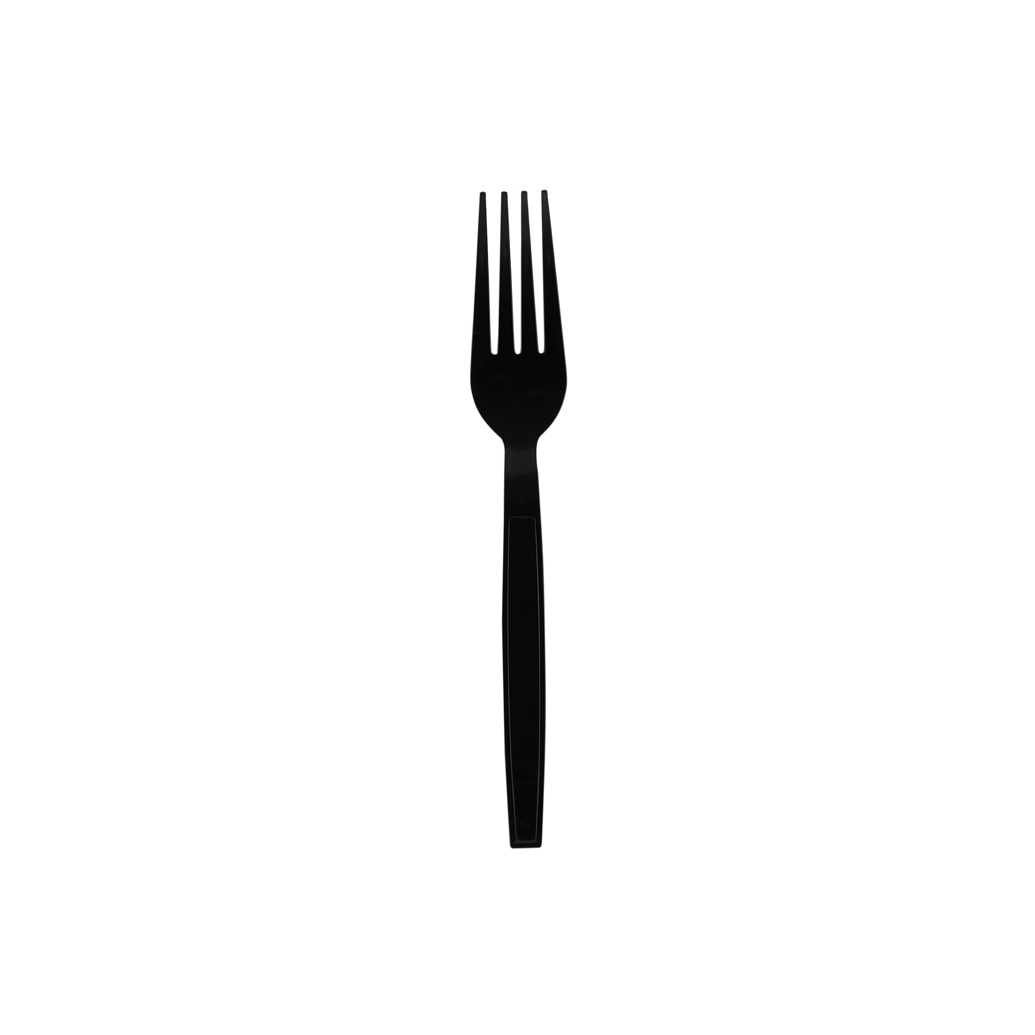 Plastic Heavy Duty Cutlery Black Individually Wrapped