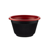 Red & Black Soup Bowl 700 cc with Lids