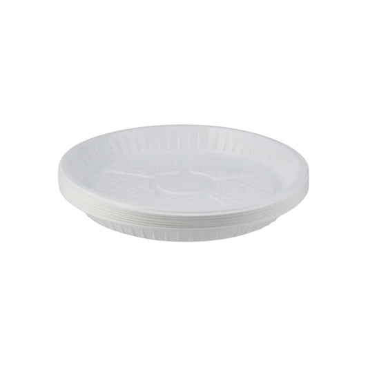 500 Pieces Round Plastic Plate 10 Inch