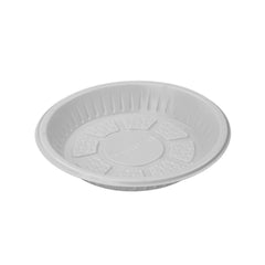 Round Plastic Plate White