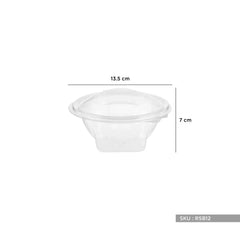 300 Pieces 12 Oz Round Hinged Salad Bowl