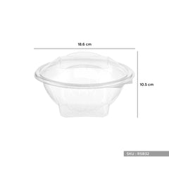 300 Pieces 32 Oz Round Hinged Salad Bowl