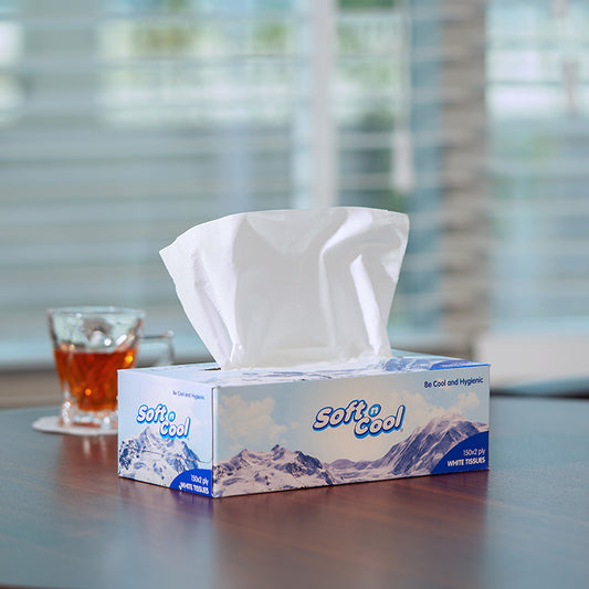 5+1  Boxes Soft n Cool Facial Tissue 150 Sheets x 2 Ply