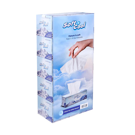 200 Sheets X 2 Ply Soft N Cool Facial Tissue