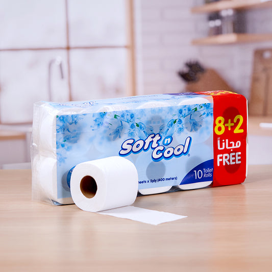 Soft n Cool Toilet Rolls 400 Sheets X 2 Ply