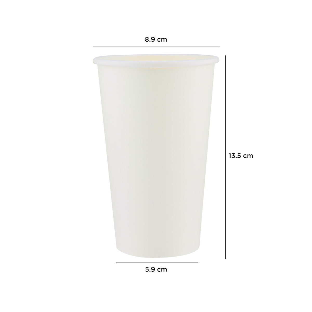 Paper Cups  White  Single Wall Heavy Duty - 1000 Pieces