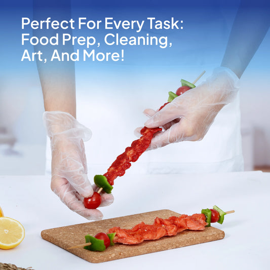 100 Pieces Powder Free Vinyl Gloves