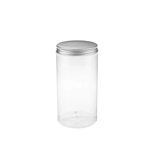 Cookies Biscuits Plastic Bottle 1000ml With Silver Lid