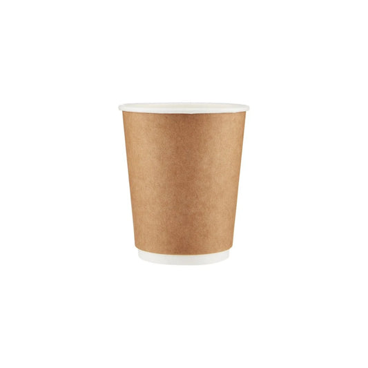 500 Pieces 8 Oz Kraft Double Wall Paper Cups