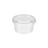 1000 pieces 4 Oz PET Clear Portion Cup with Lid