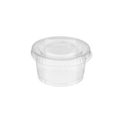 1000 pieces 4 Oz PET Clear Portion Cup with Lid