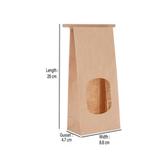 Tin-Tie Bag With Window 500 Pieces