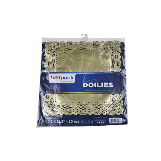 Luxury Square Doilies Paper 12.5" x 12.5" 50 Pieces