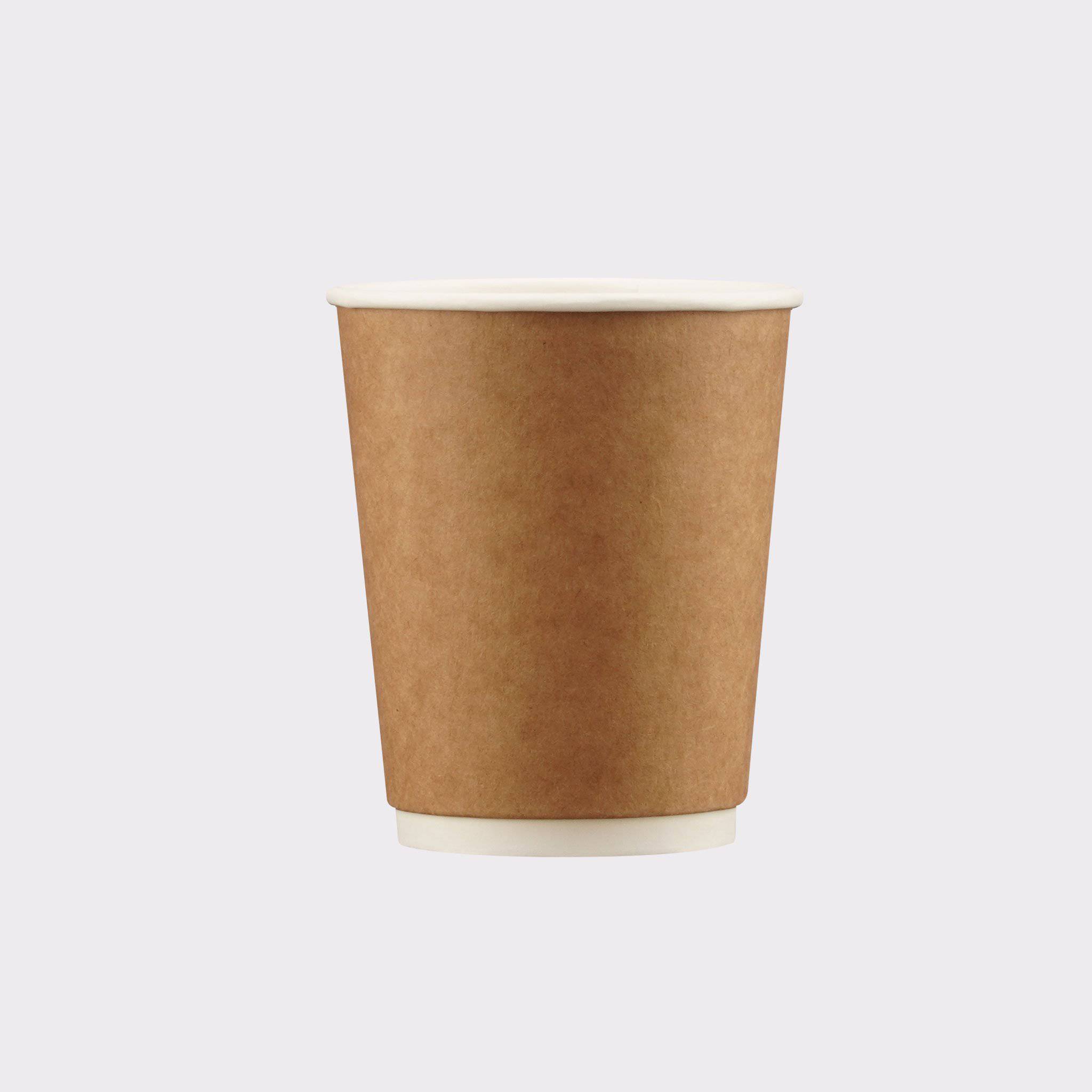 Kraft Double Wall Paper Cups 8 Oz