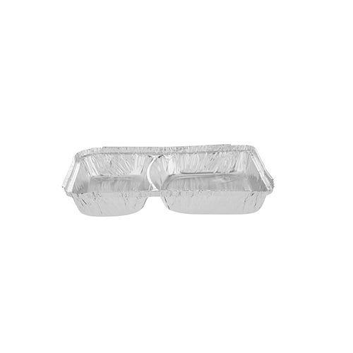 Aluminum Container 2 Compartment Base Only 226x177x29 Mm