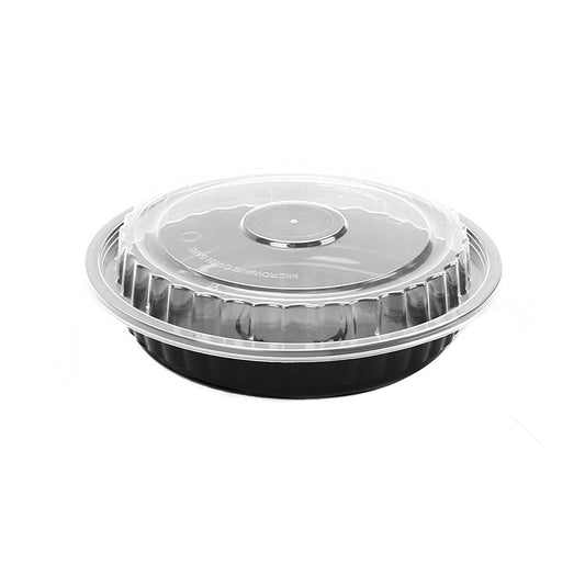 Black Base Round Container 12 Oz Base Only