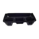 Black Base Rectangular 4-Compartment Container Base Only