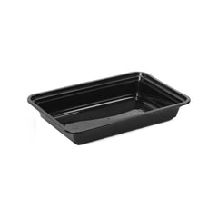 Black Base Rectangular Microwavable Container 50 Pieces