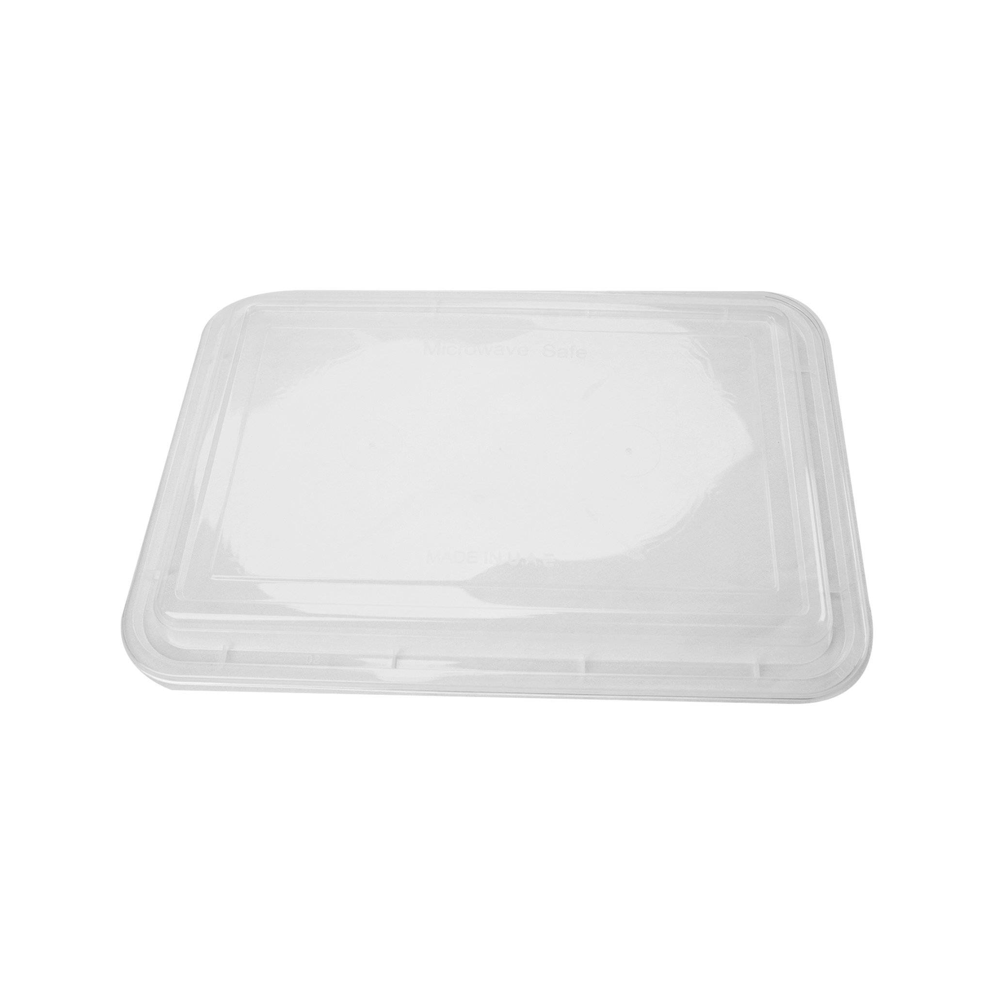 Black Base Rectangular Container 58 Oz Lids Only