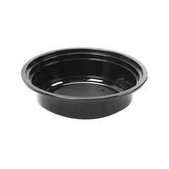 5 Pieces Black Base Round Container With Lid