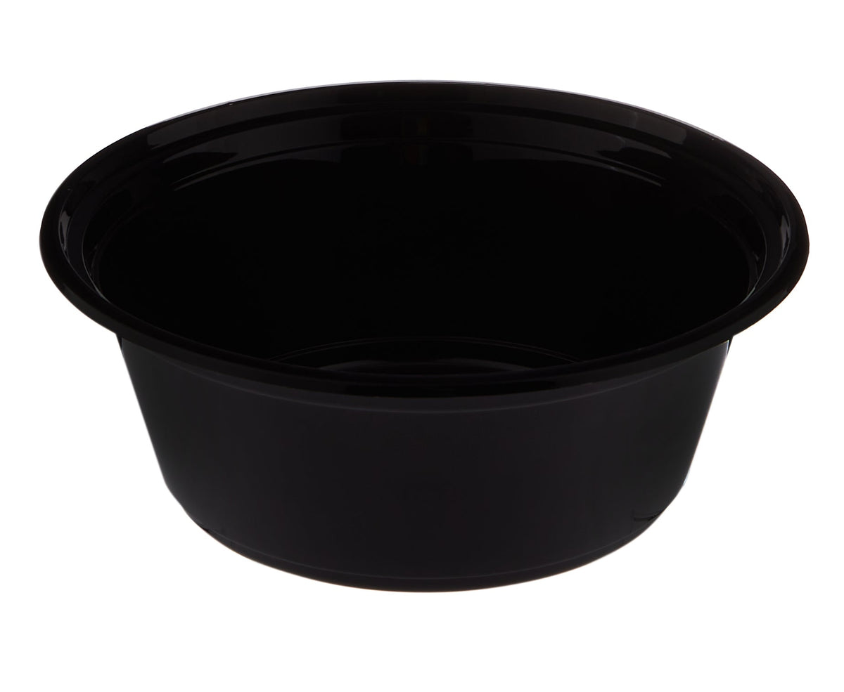 300 Pieces Black Base Round Container 40 oz