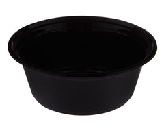 300 Pieces Black Base Round Container 40 oz