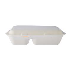 Bio degradable Lunch box in 2 compartment - 500 Pcs - Hotpack Global