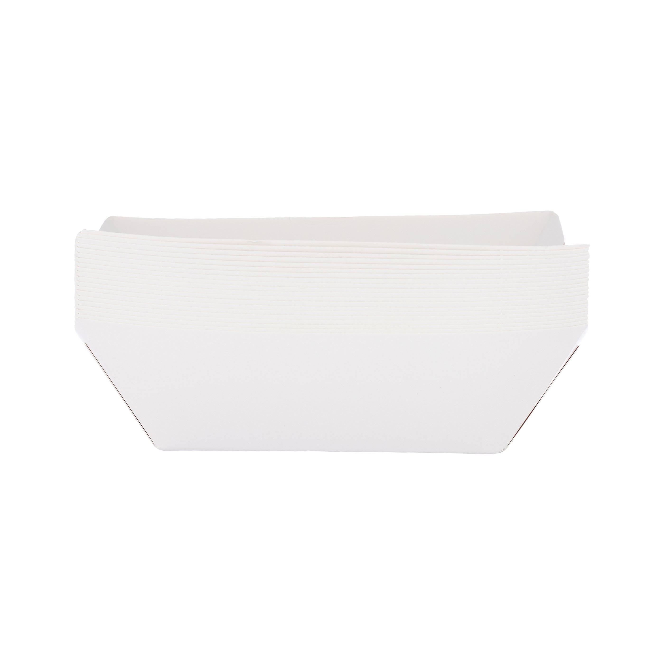 White Paper Boat Tray Large 