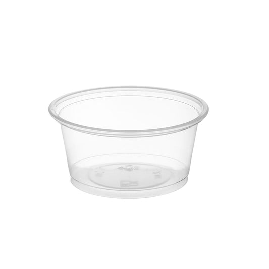 2500 Pieces Clear Sauce Cup Base Only 2 Oz