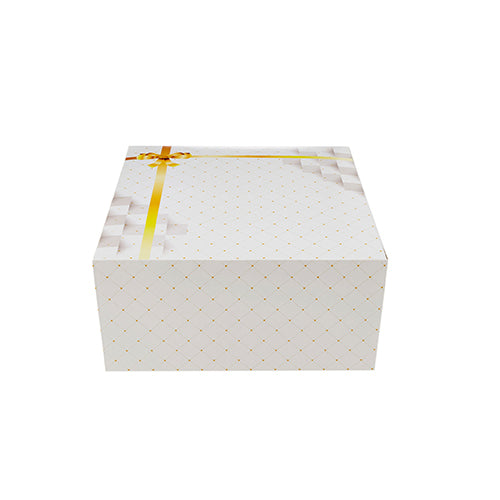 Printed White Cake Box 15x15 Cm 