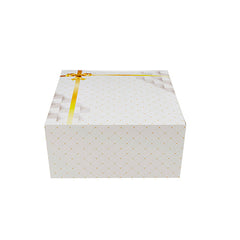 Printed White Cake Box 15x15 Cm