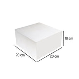 White Cake Box 100 Pieces 20 x 20cm - Hotpack Global