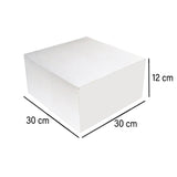 White Cake Box 100 Pieces 30 x 30 cm - Hotpack Global