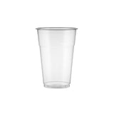 1000 Pieces 20 Oz PET Plastic Clear Juice Cup (98 Diameter)