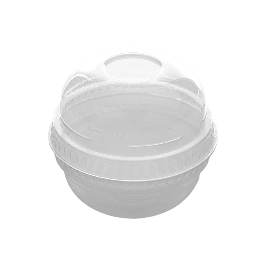 Dome Lid for PET Juice Cup 4/8/10 Oz Without Hole 78 Mm Diameter