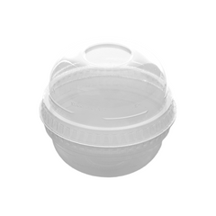 Dome Lid for PET Juice Cup 4/8/10 Oz Without Hole 78 Mm Diameter