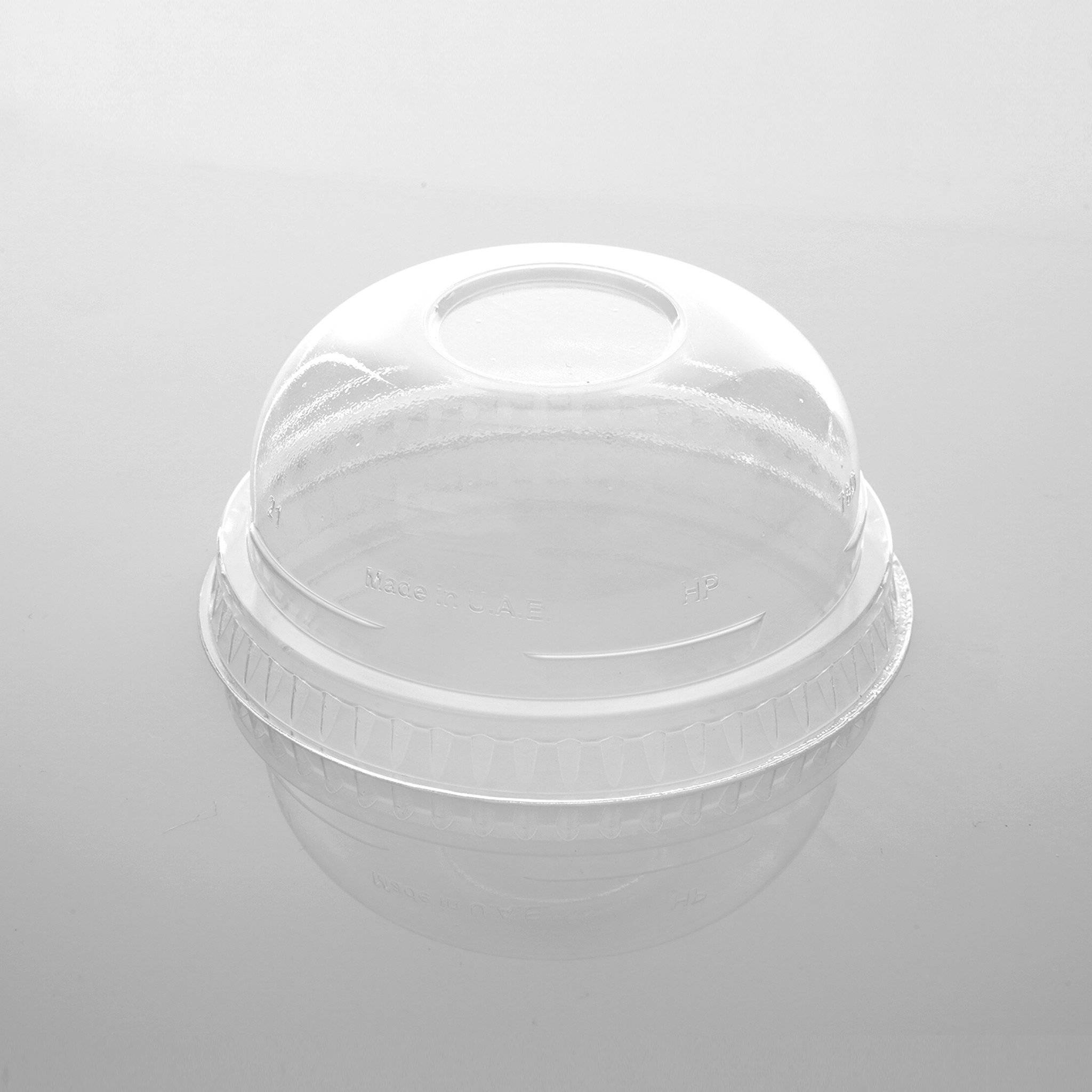 Dome Lid for PET Juice Cup 4/8/10 Oz Without Hole 78 Mm Diameter