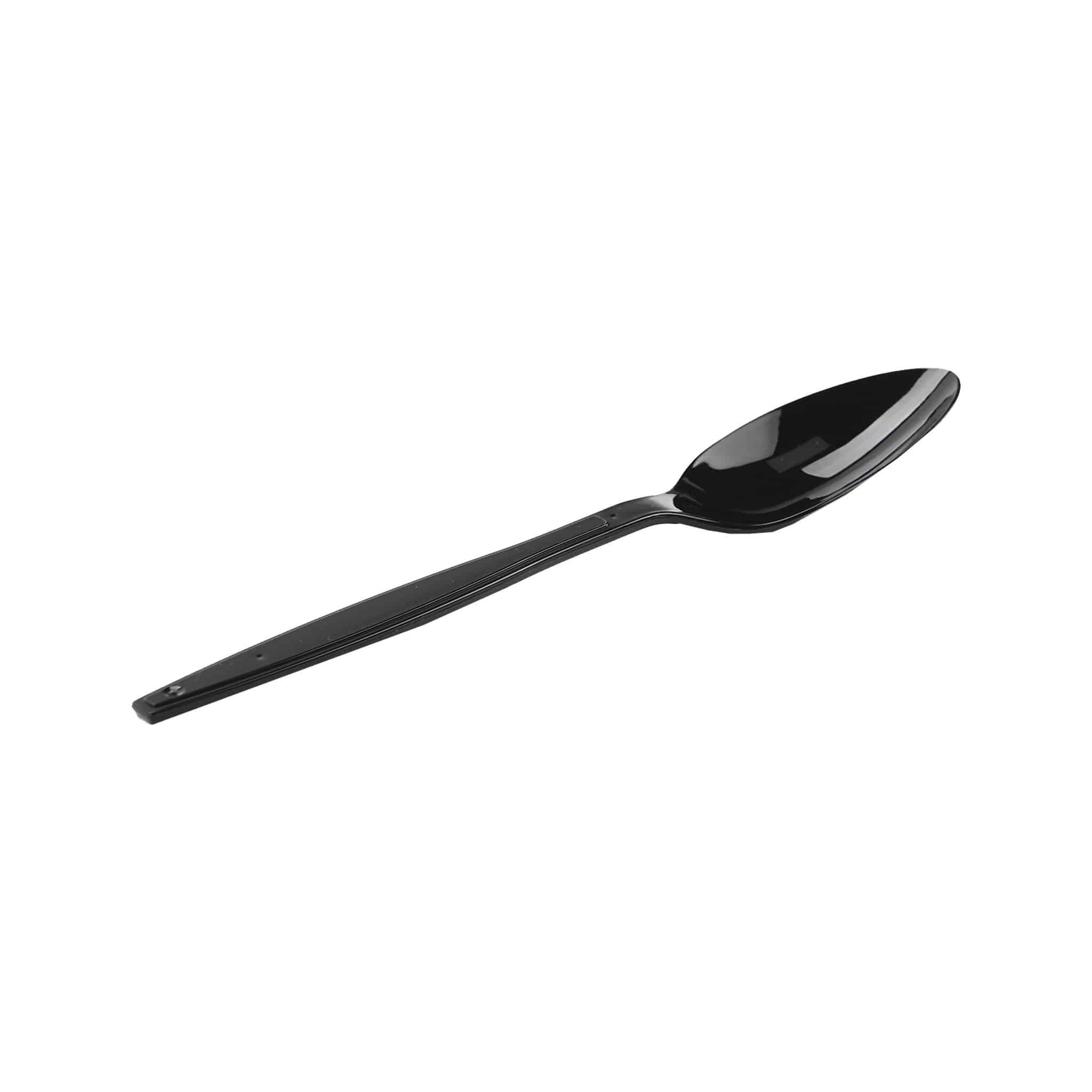  Plastic Heavy Duty Black Spoon 1000 pieces