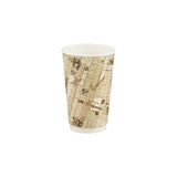 Printed Double Wall Paper Cups 16 Oz
