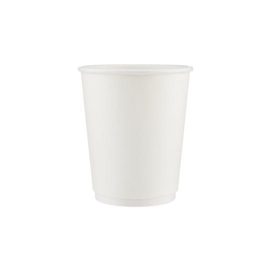 White Double Wall Paper Cups 8 Oz