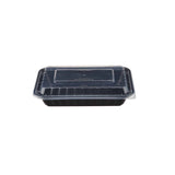 Black Base Rectangular Container 16 Oz 300 Pieces - Hotpack Global