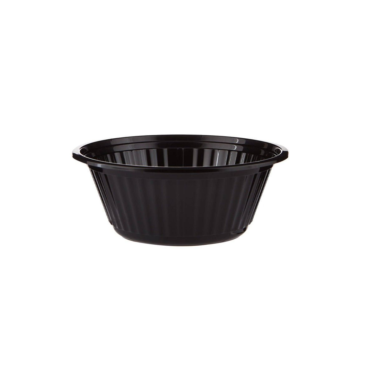 300 Pieces Black Base Heavy Duty Round Container 25 Oz