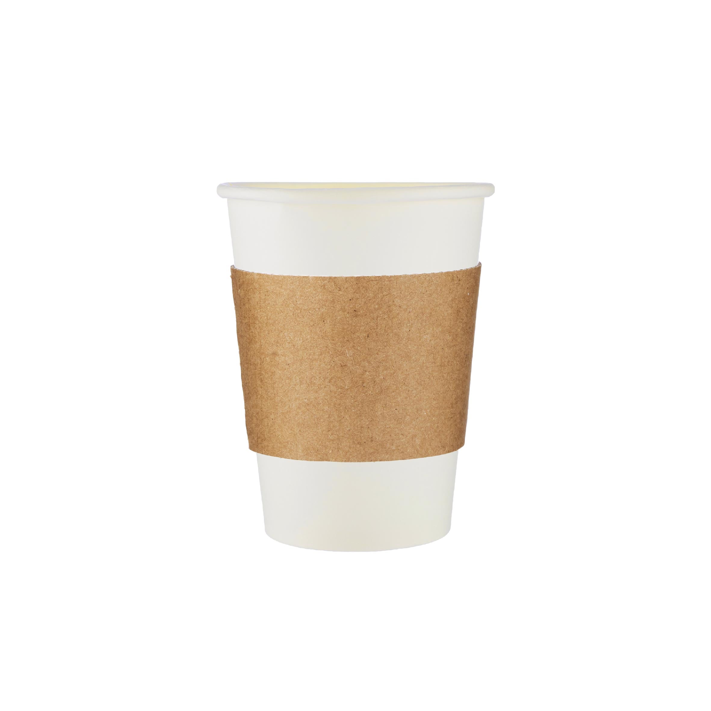 Kraft Sleeves For Paper Cups 8 Oz