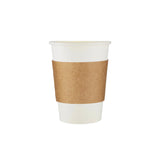 Kraft Sleeves For Paper Cups 8 Oz