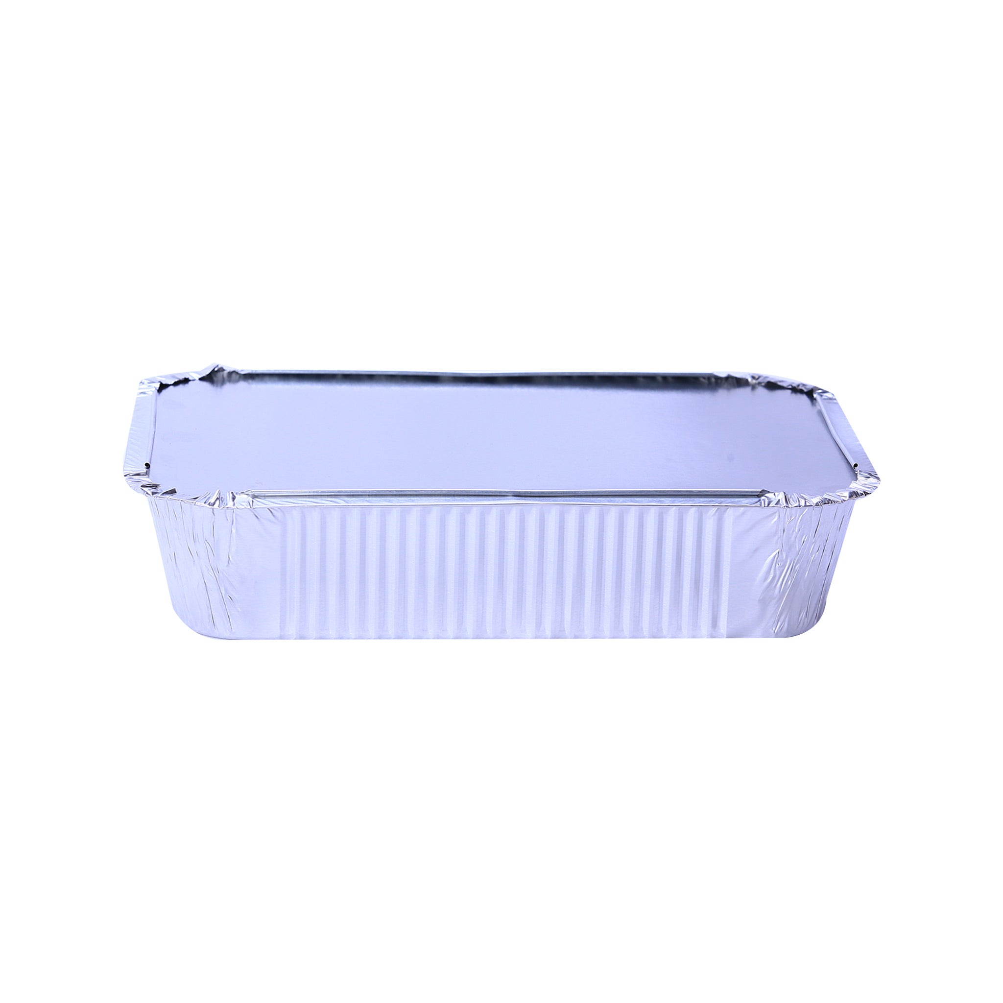 50 Pieces Aluminium Containers With Lid 1850 ML