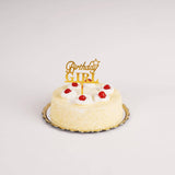 Golden Acrylic Cake Toppers 1 Piece