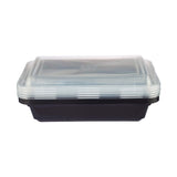 Black Base Rectangular Container 32 Oz 300 Pieces - Hotpack Saudi Arabia
