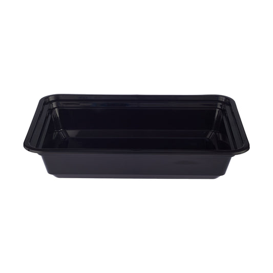 Black Base Rectangular Container 32 Oz 300 Pieces - Hotpack Saudi Arabia