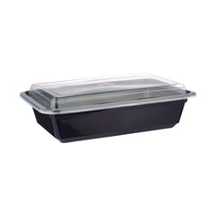 Black Base Rectangular Container 38 Oz Lids Only